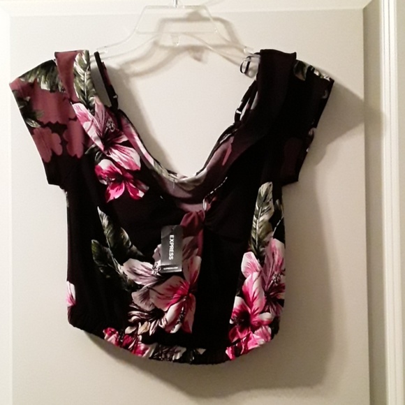 WOMEN'S EXPRESS ONE ELEVEN CROP TOP - Picture 1 of 3